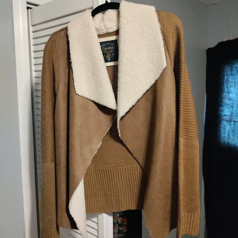 Tan Sweater Vest.